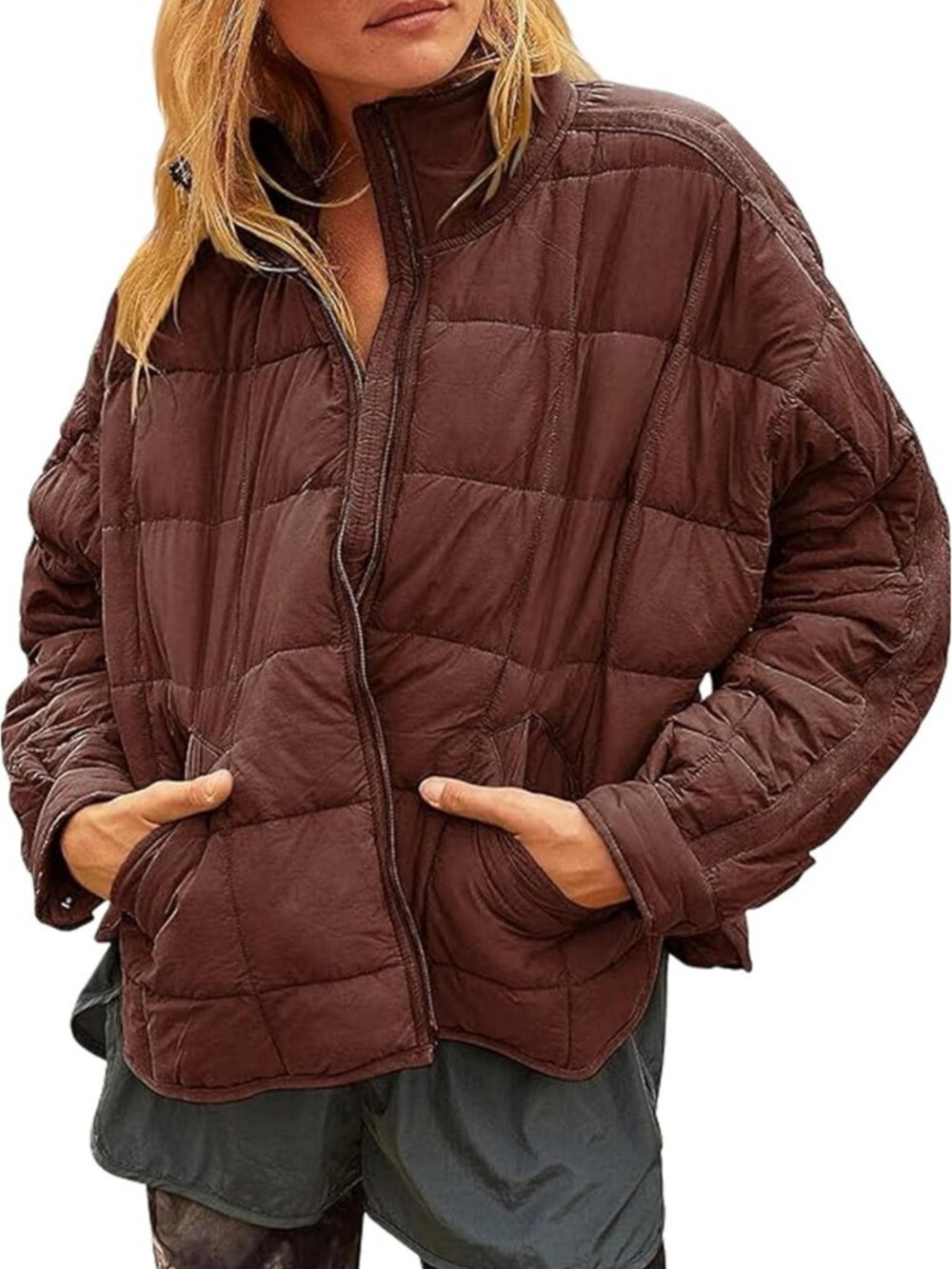 Lightweight Packable Quilted Puffer Jacket for Women - Stylish Winter Coat
